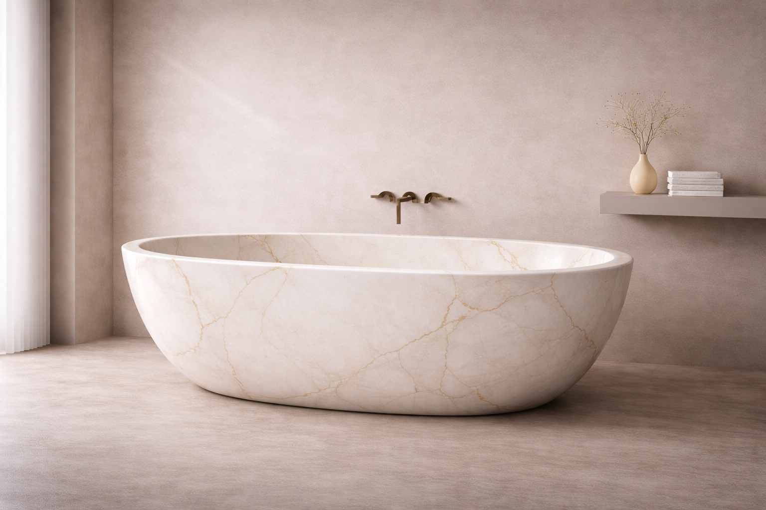 Rustica Oval Soaking Bath - View 2