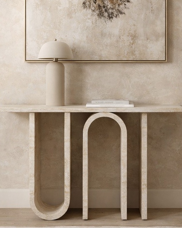 Symmetry Arc Console Table - View 2