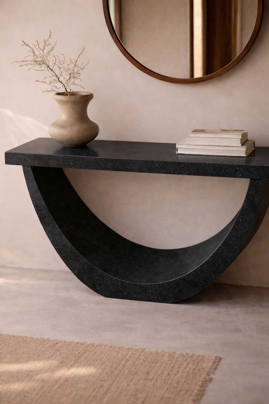 Half-Moon Arch Console Table - View 2