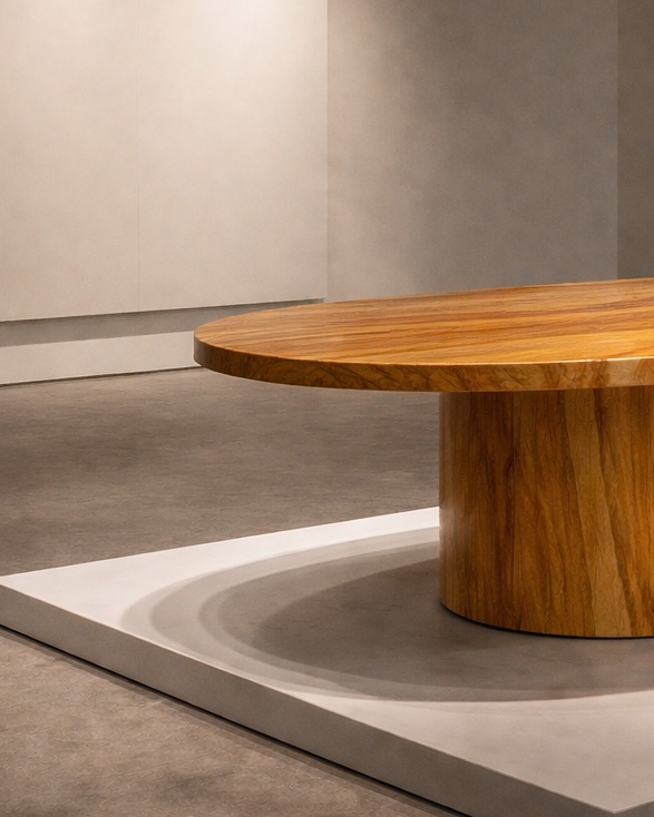 Ellipse Core Stone Table - View 3