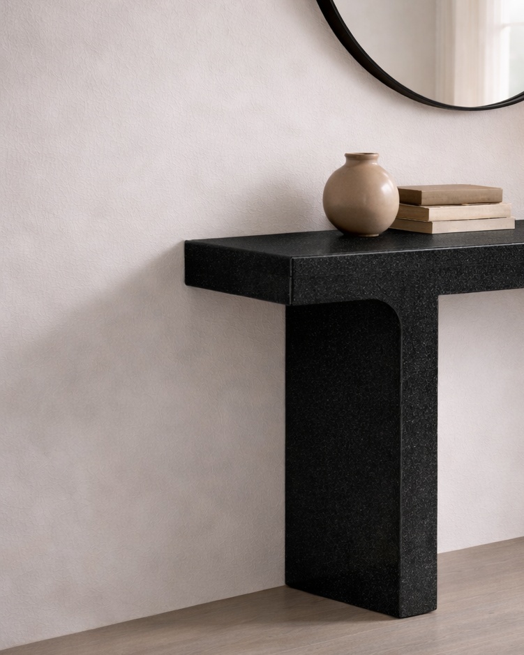Rectilinear Stone Console - View 3