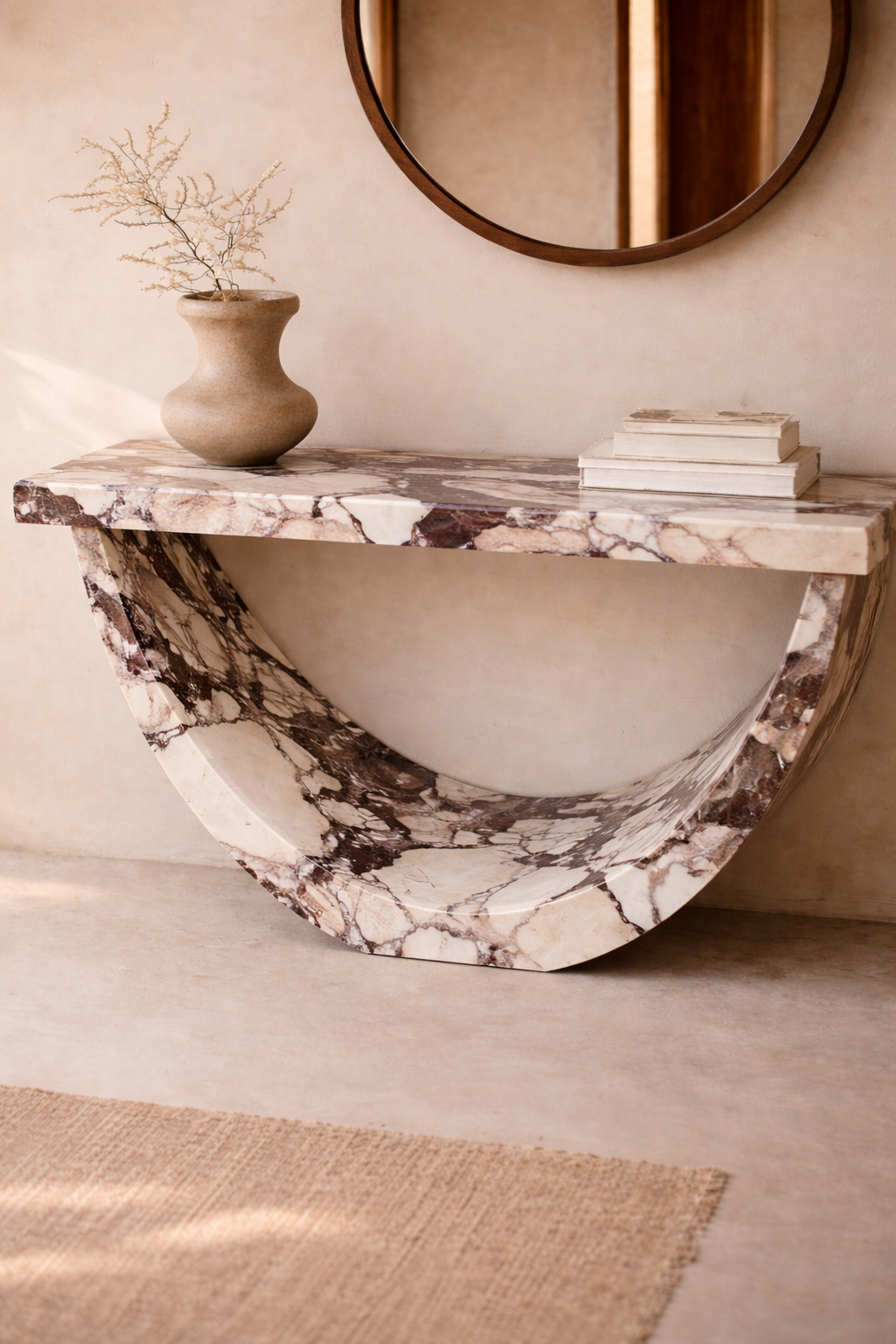 Half-Moon Arch Console Table - View 2