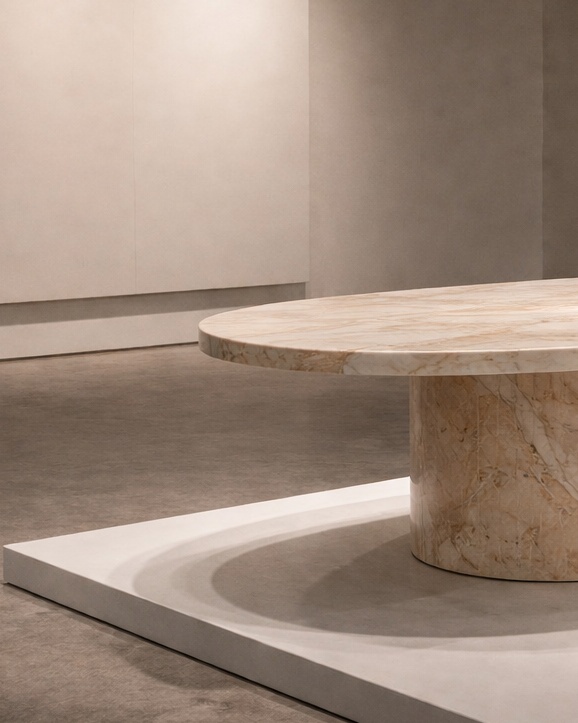 Ellipse Core Stone Table - View 3