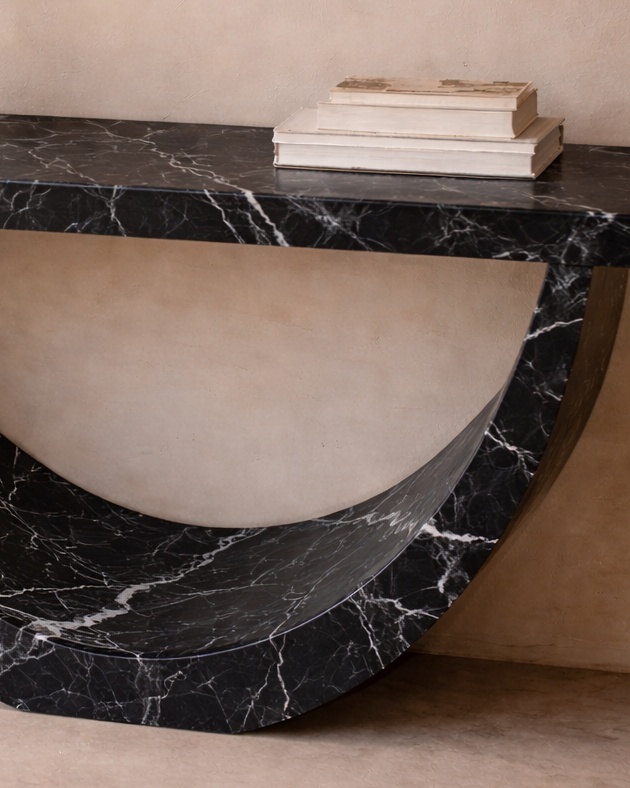 Half-Moon Arch Console Table - View 3