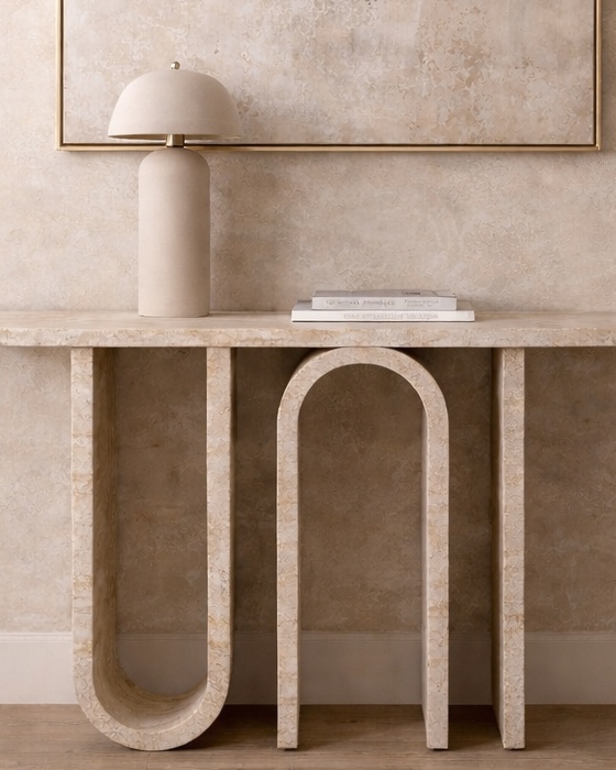 Symmetry Arc Console Table - View 2