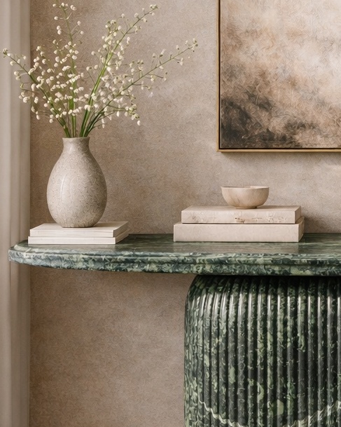 Ebon Crest Console Table - View 3