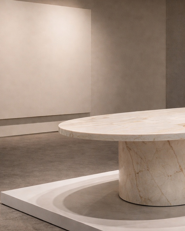 Ellipse Core Stone Table - View 3