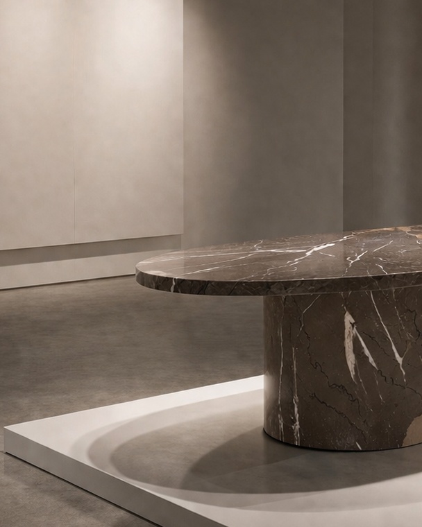 Ellipse Core Stone Table - View 3