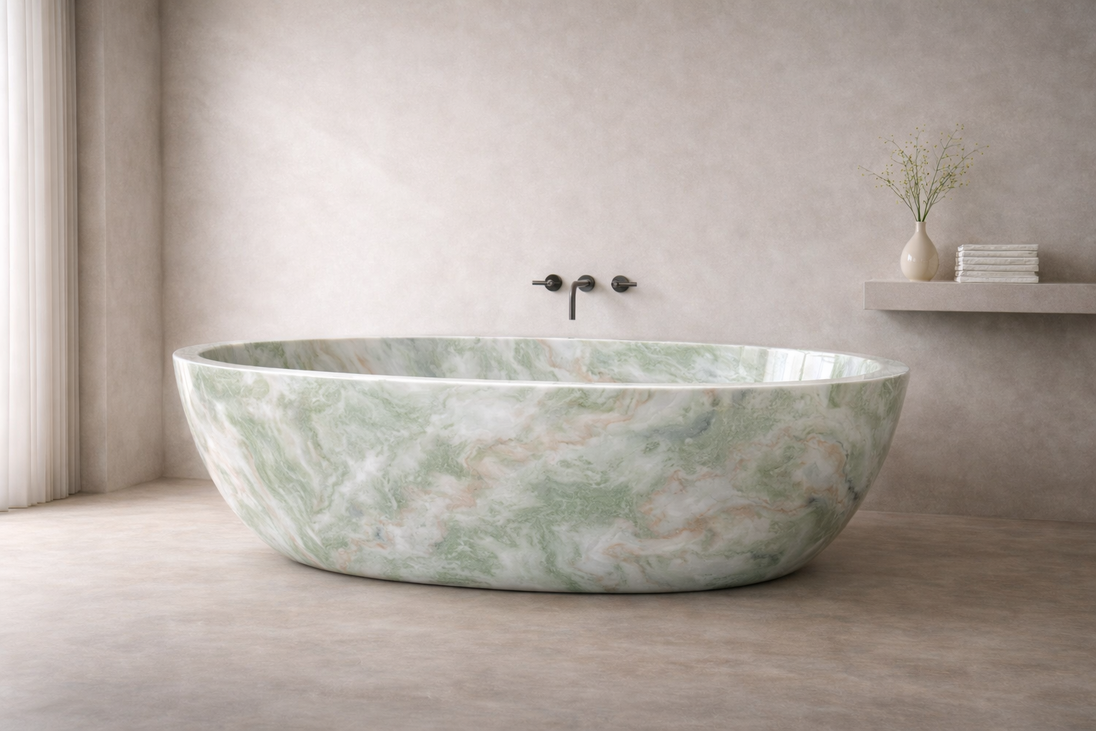Rustica Oval Soaking Bath - View 2