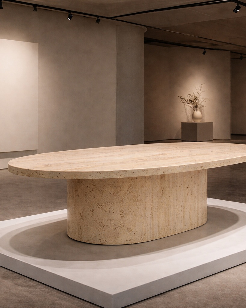 Ellipse Core Stone Table - View 2