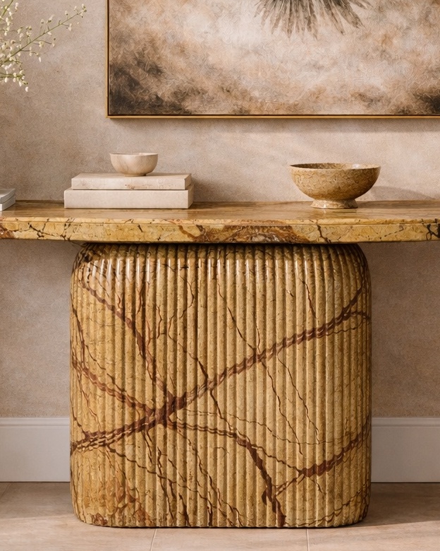 Ebon Crest Console Table - View 2
