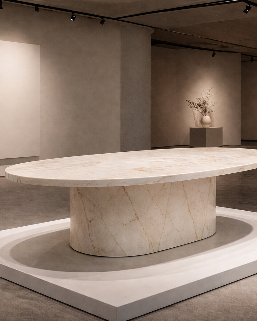 Ellipse Core Stone Table - View 2