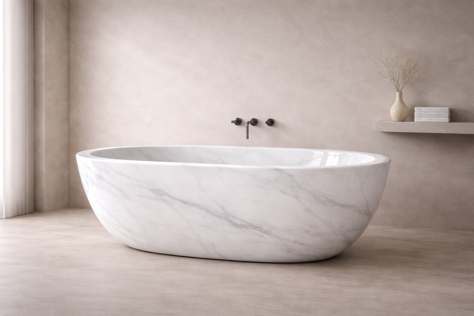 Rustica Oval Soaking Bath - View 2