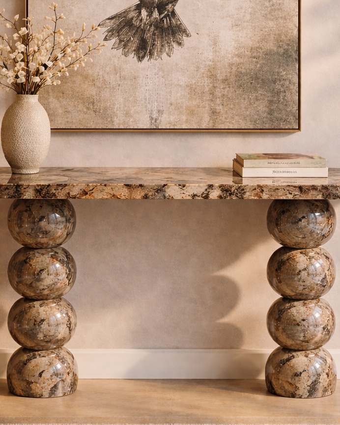 Celestia Sphere Console Table - View 2