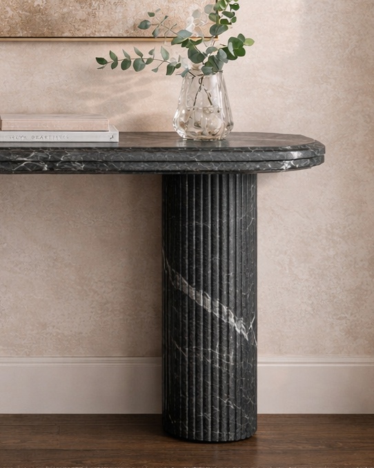 Vertico Fluted Console Table - View 3