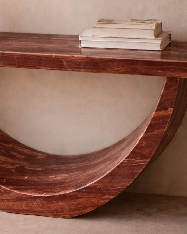 Half-Moon Arch Console Table - View 3