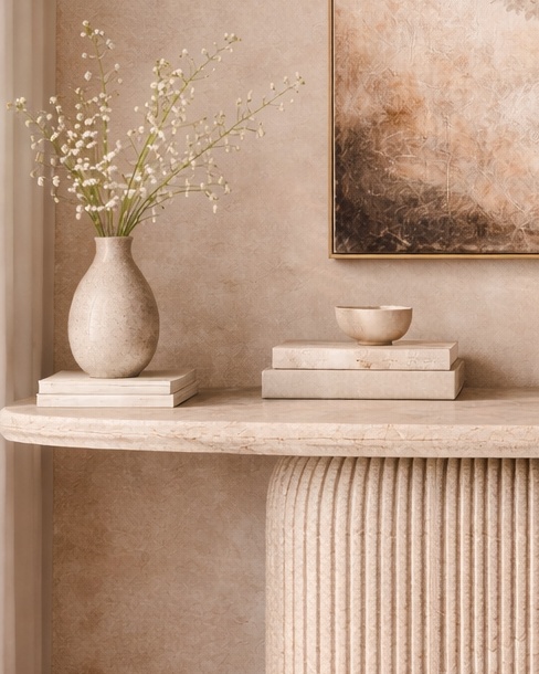 Ebon Crest Console Table - View 3