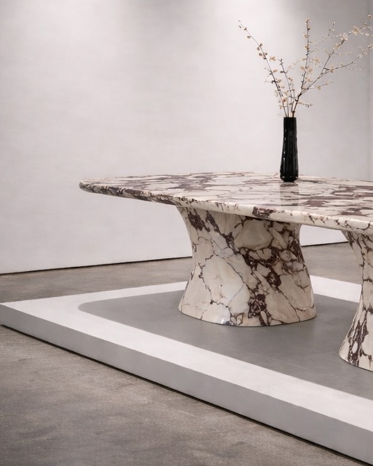Serpentine Base Dining Table - View 3