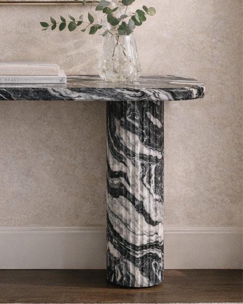 Vertico Fluted Console Table - View 3