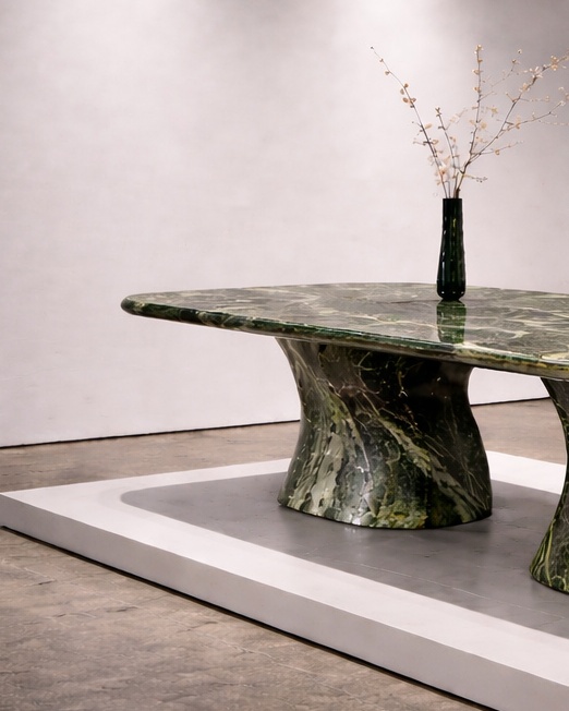 Serpentine Base Dining Table - View 3
