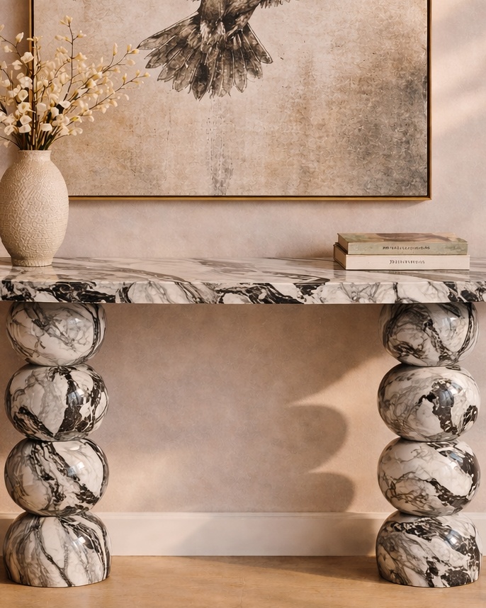 Celestia Sphere Console Table - View 2