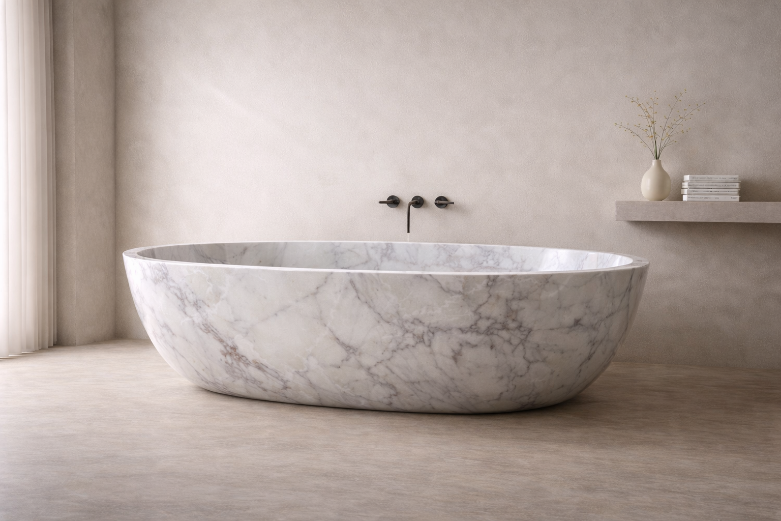 Rustica Oval Soaking Bath - View 2