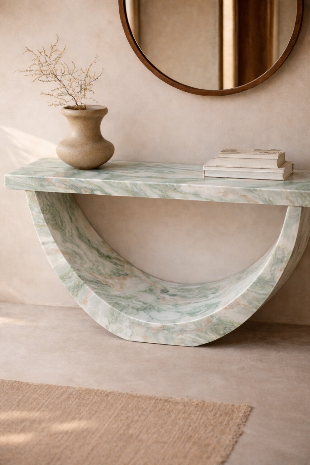 Half-Moon Arch Console Table - View 2