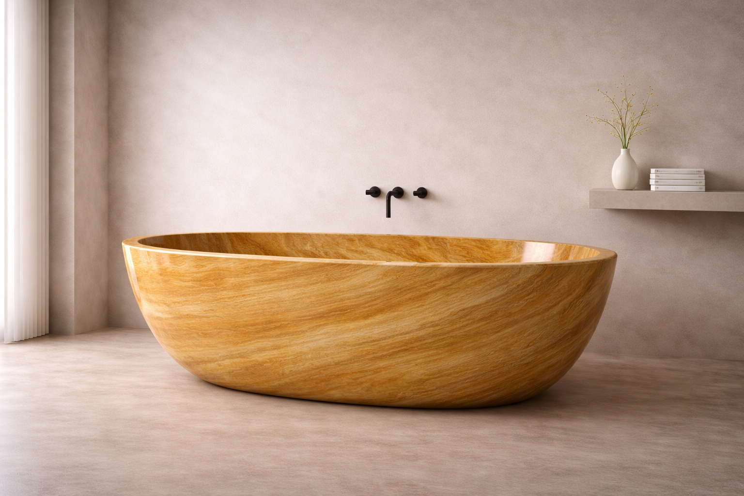 Rustica Oval Soaking Bath - View 2