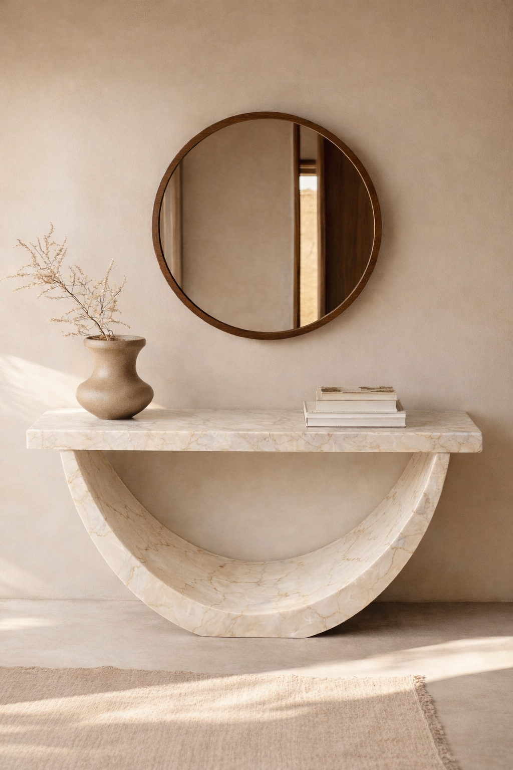 Half-Moon Arch Console Table