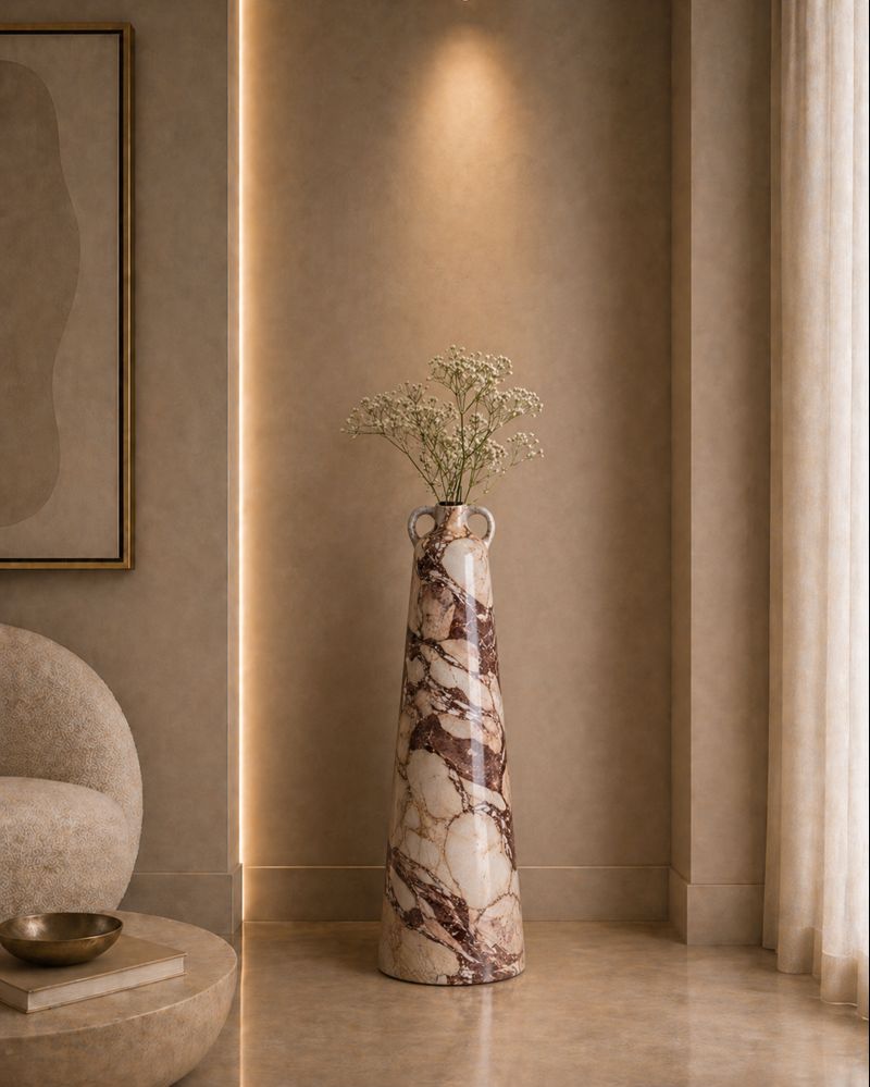 Handled Tapered Vase - View 1