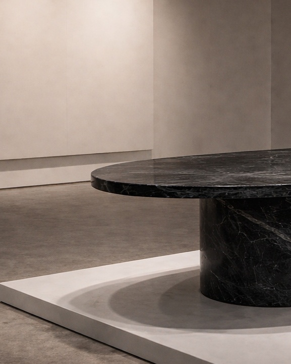 Ellipse Core Stone Table - View 3