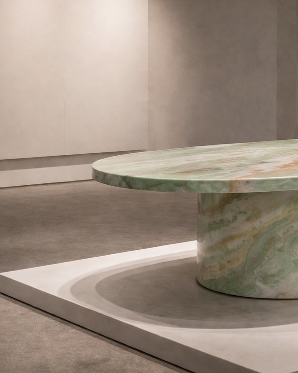 Ellipse Core Stone Table - View 3