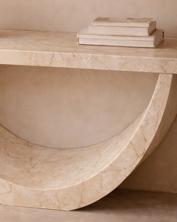 Half-Moon Arch Console Table - View 3