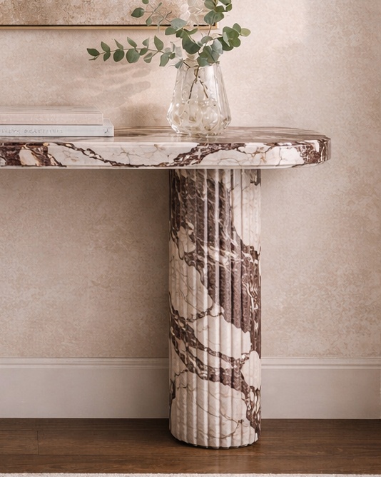 Vertico Fluted Console Table - View 3