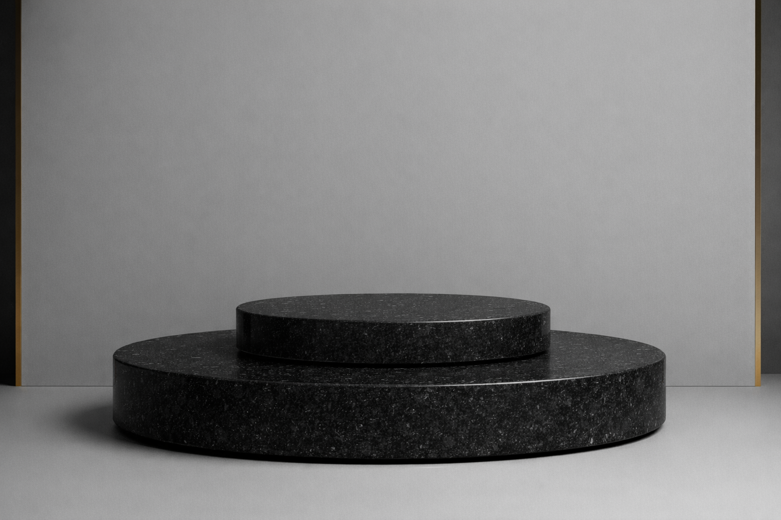 Halo Tier Marble Podium - Nero Fiorente