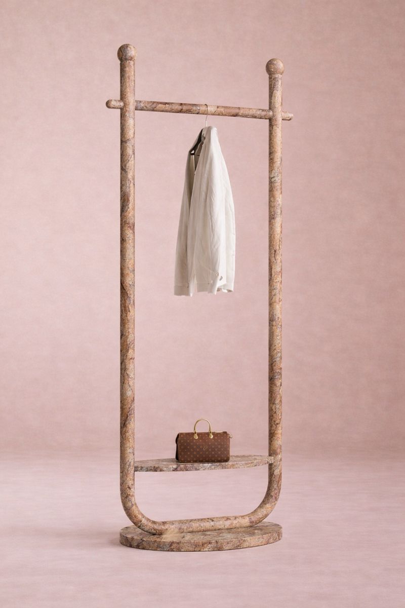 Elara Living Closet Bar - Beige brown Aurex