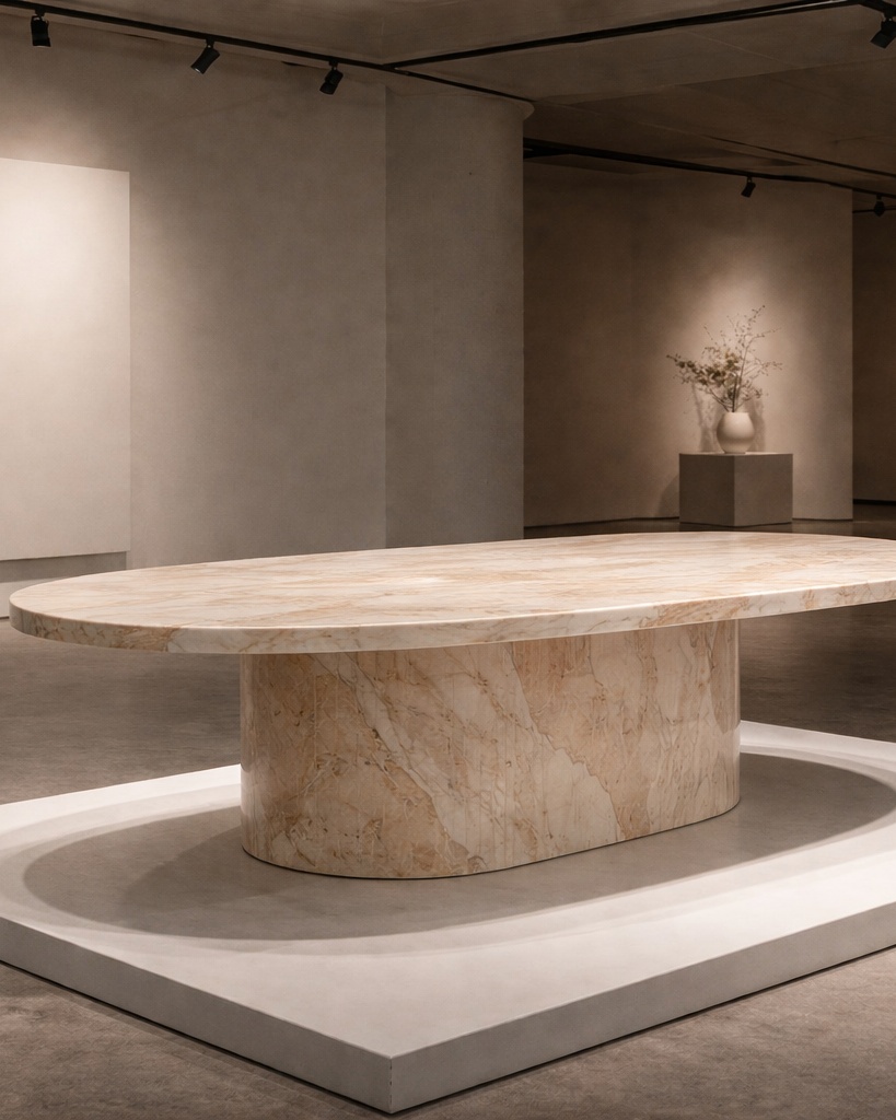 Ellipse Core Stone Table - View 2
