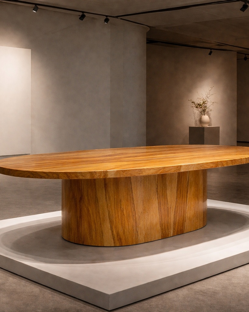 Ellipse Core Stone Table - View 2