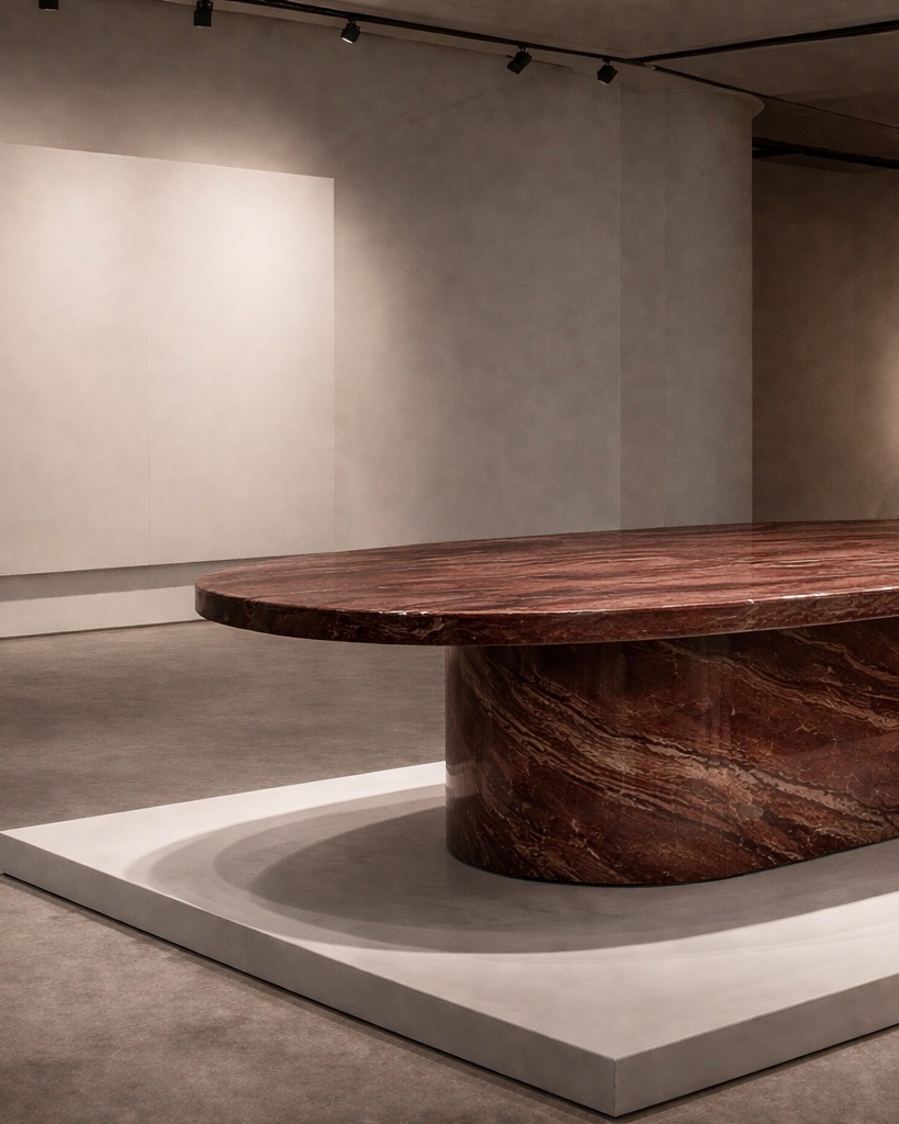Ellipse Core Stone Table - View 3
