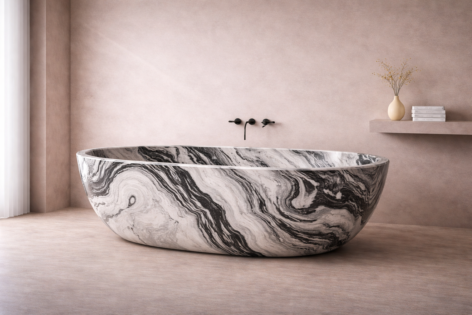 Rustica Oval Soaking Bath - View 2
