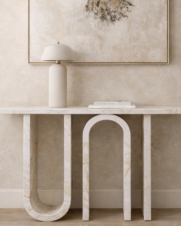 Symmetry Arc Console Table - View 2