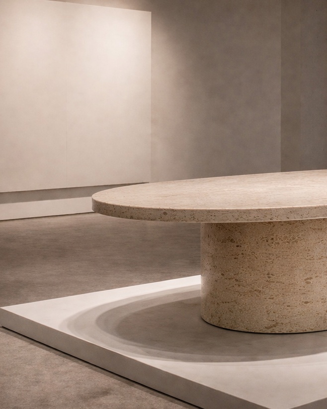 Ellipse Core Stone Table - View 3