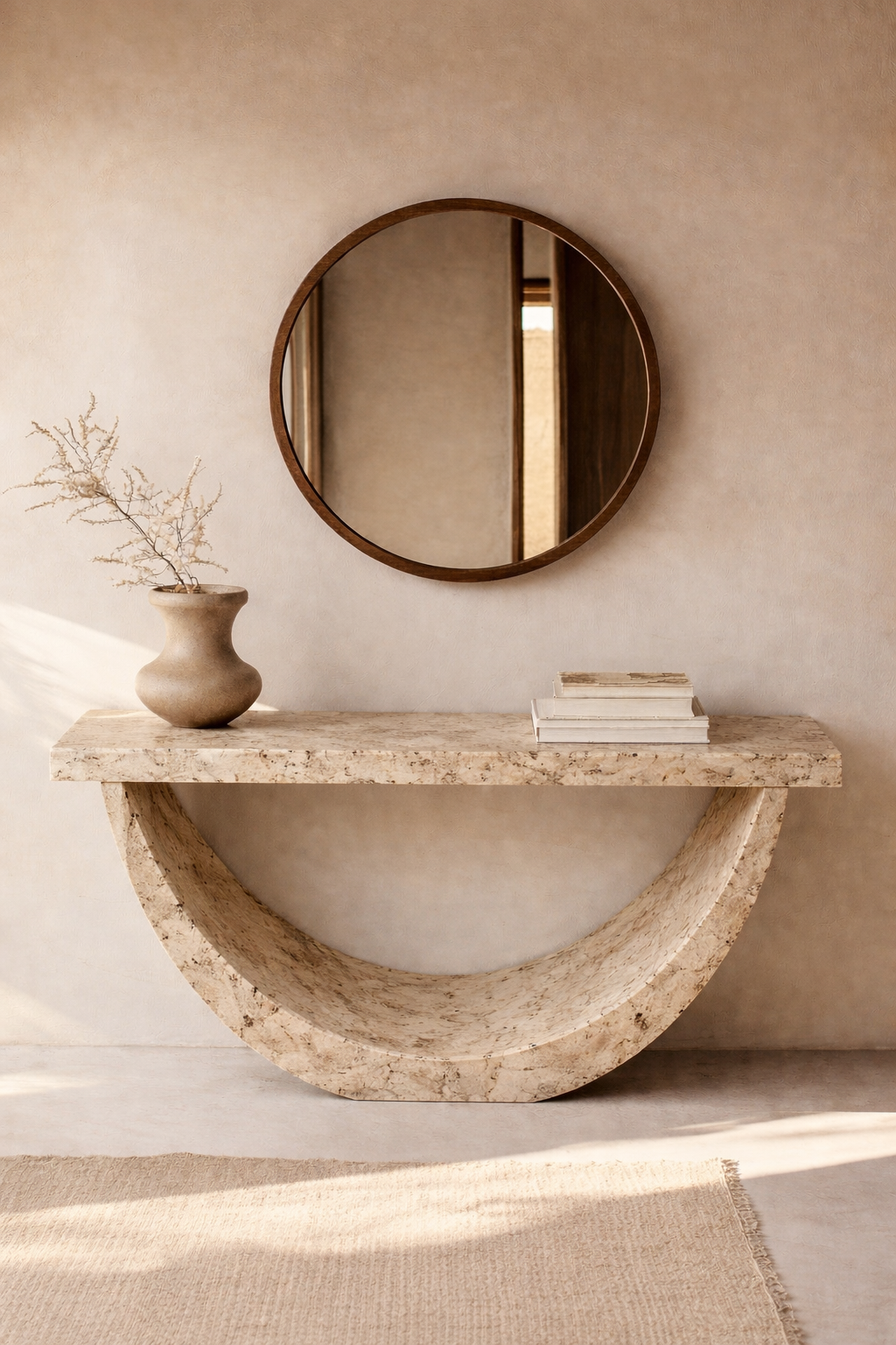 Half-Moon Arch Console Table