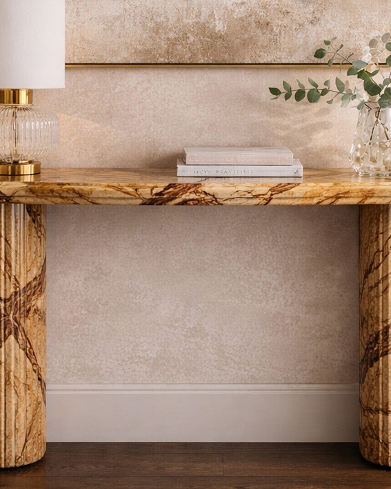 Vertico Fluted Console Table - View 2