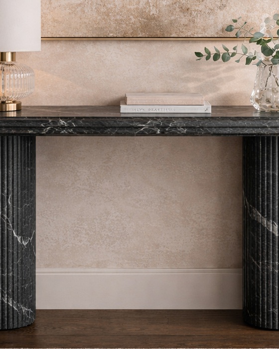 Vertico Fluted Console Table - View 2