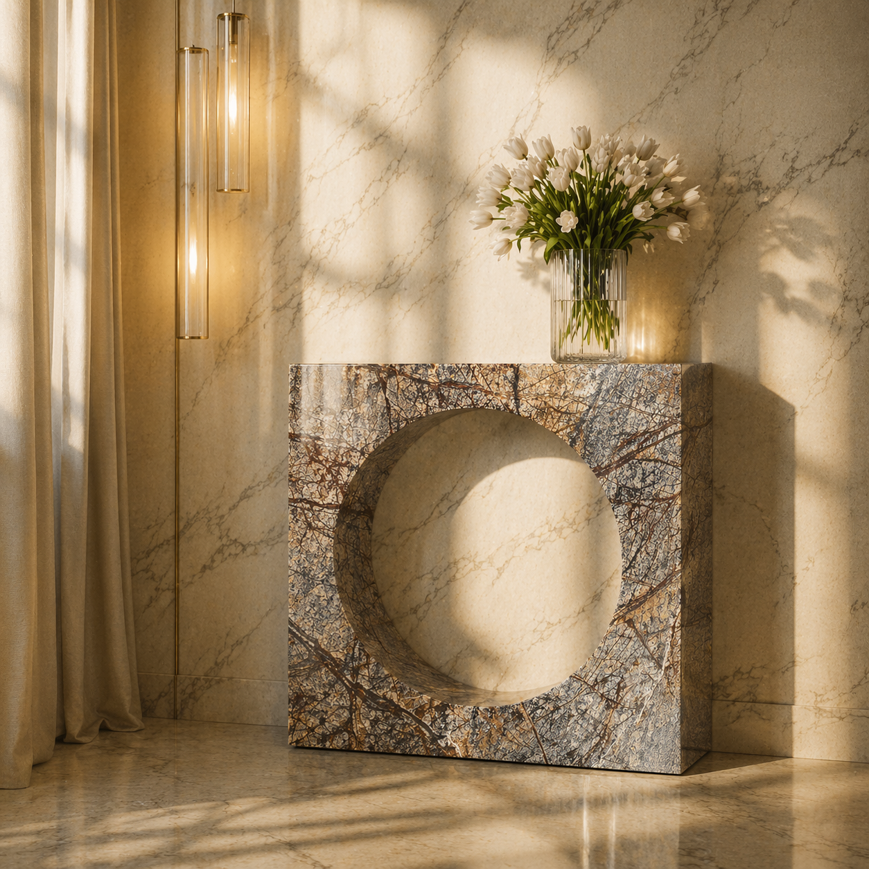 Aurelia Ring Stone Console