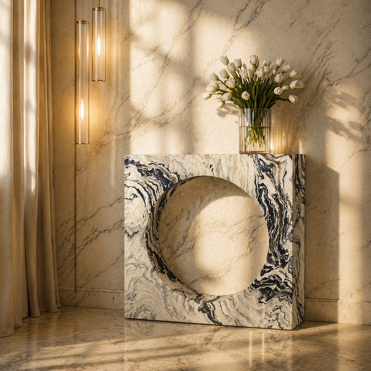 Aurelia Ring Stone Console