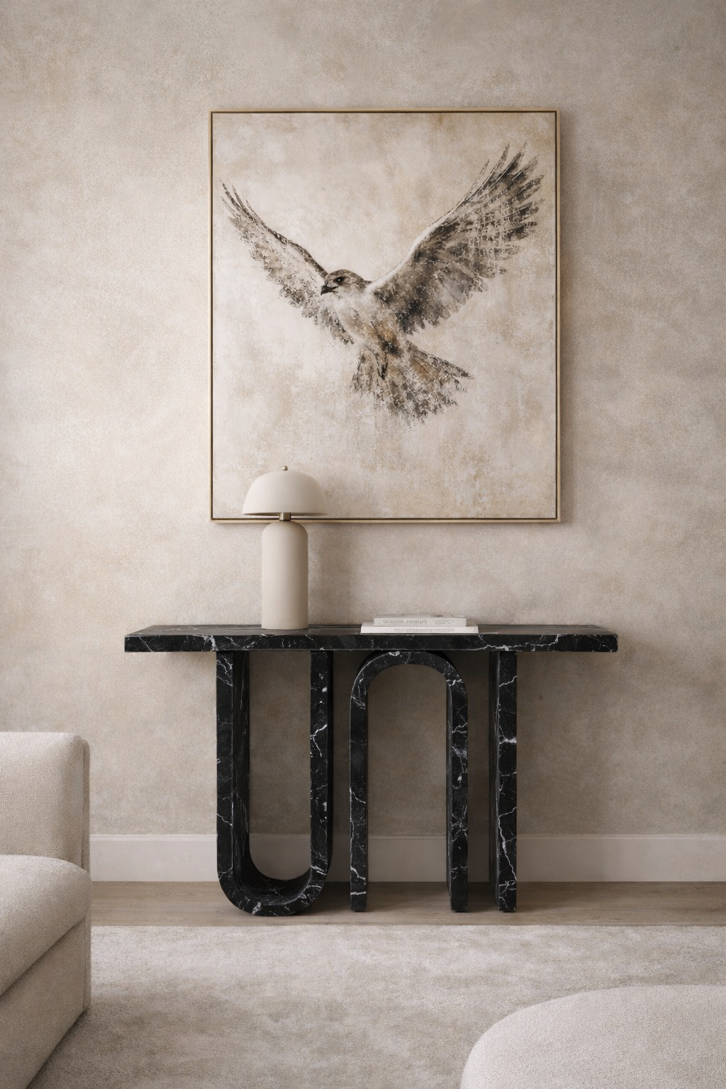 Symmetry Arc Console Table