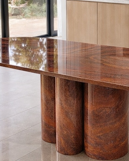 Eterna Marble Round Table - View 3