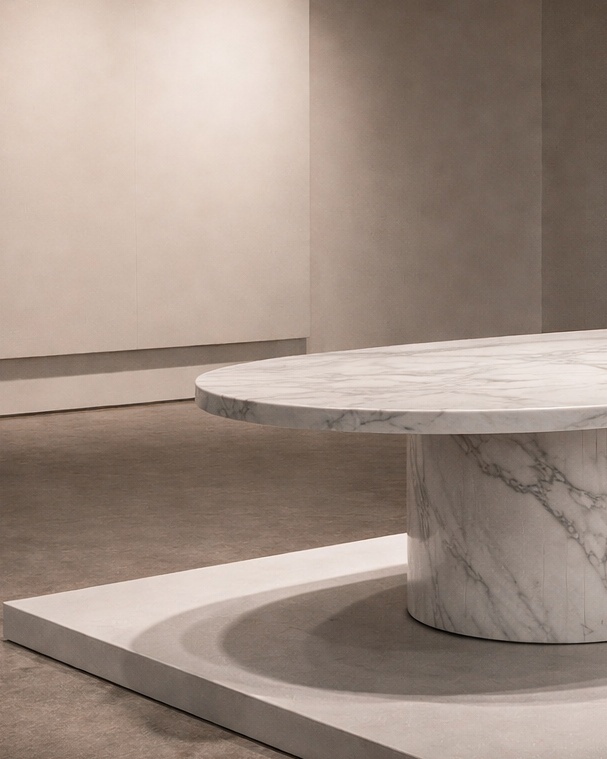 Ellipse Core Stone Table - View 3